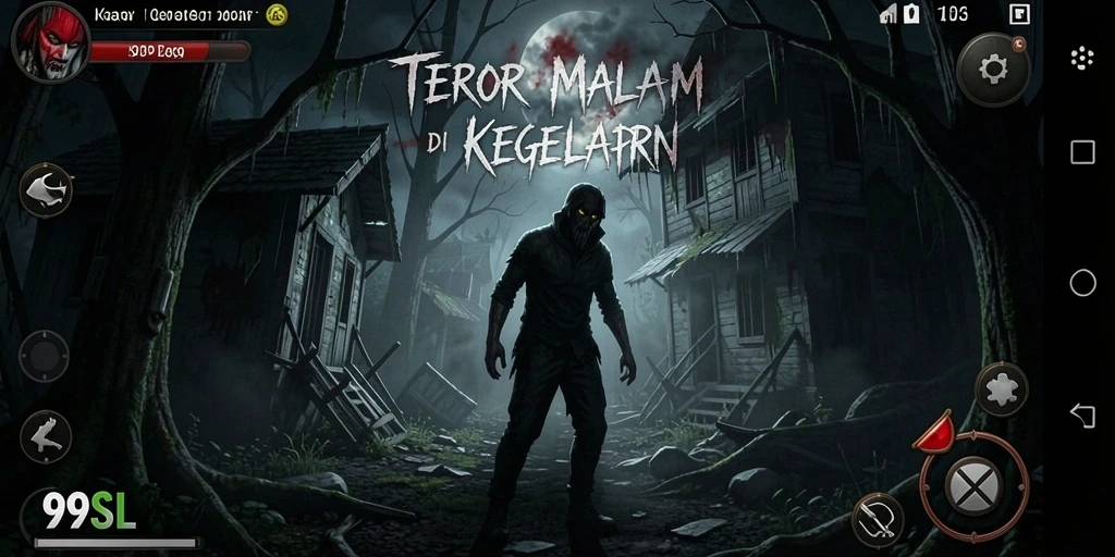 Screenshot gameplay 99SL menunjukkan suasana mencekam dan menegangkan.