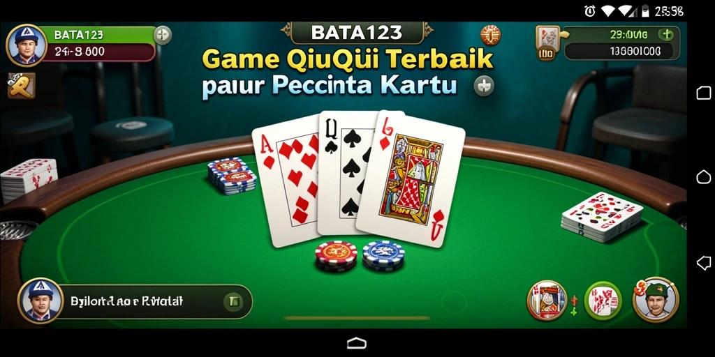 Screenshot BATA123 menampilkan momen seru bermain QiuQiu.