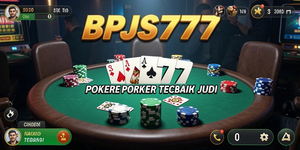 Tampilan gameplay Poker yang mendebarkan di BPJS777.