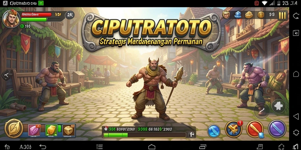 Tampilan gameplay menegangkan dari CIPUTRATOTO yang penuh strategi.