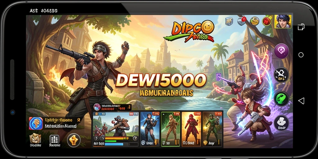 Tampilan antarmuka DEWI5000 yang bersih dan mudah digunakan.