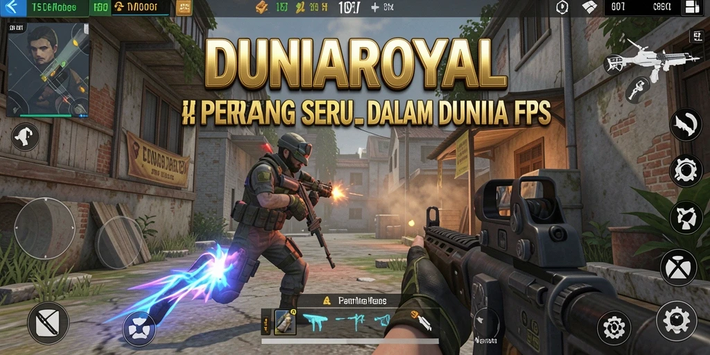 Tampilkan aksi menegangkan dalam gameplay DUNIAROYAL.