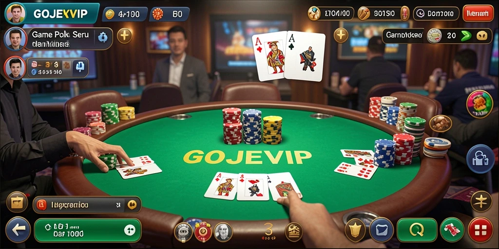 Tampilan gameplay seru di GOJEKVIP dengan pemain aktif.