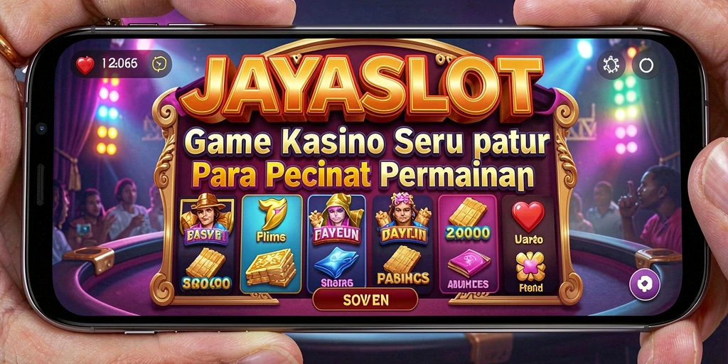 Gameplay seru JAYASLOT di layar dengan grafik menawan.