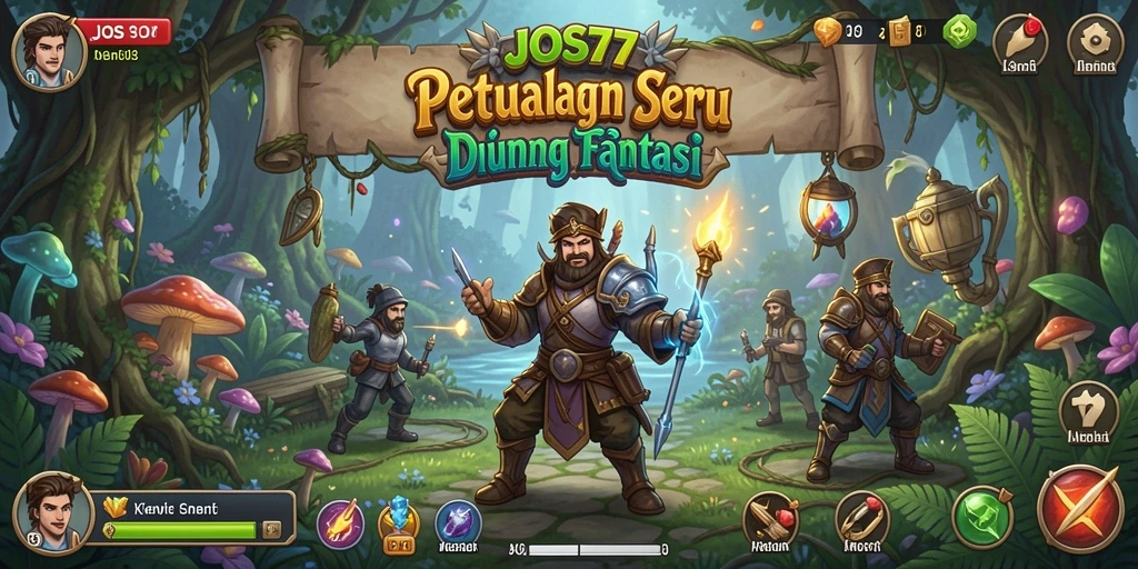 Tampilan gameplay JOS77 yang penuh aksi dan petualangan seru.