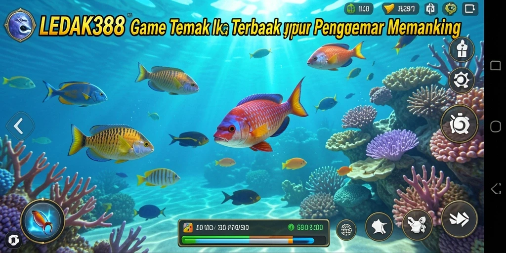 Tampilan gameplay <strong>LEDAK388</strong> menembak ikan yang penuh aksi dan seru.