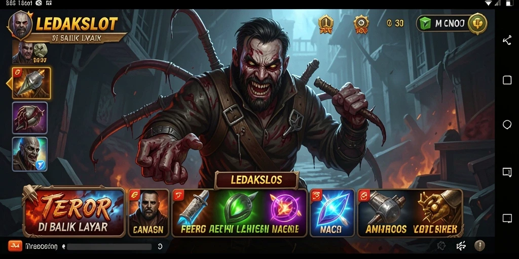 Gambaran gameplay yang penuh ketegangan dalam LEDAKSLOT