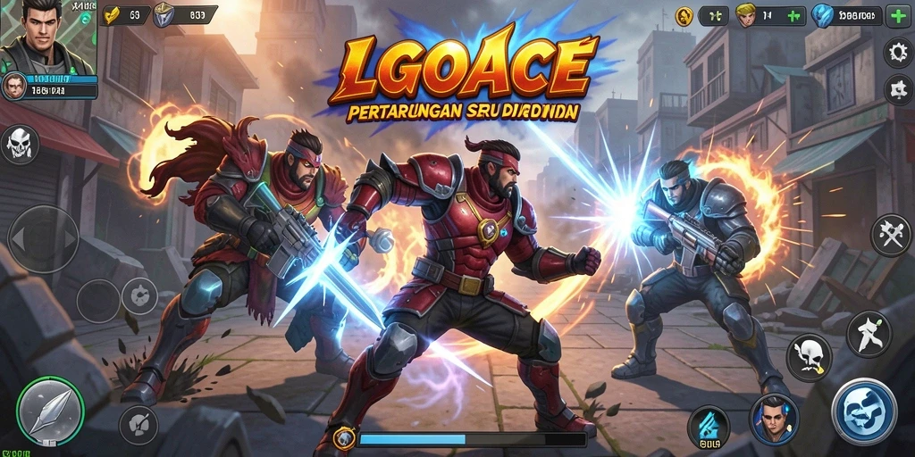 Tampilan gameplay seru LGOACE dengan pertarungan yang mendebarkan.