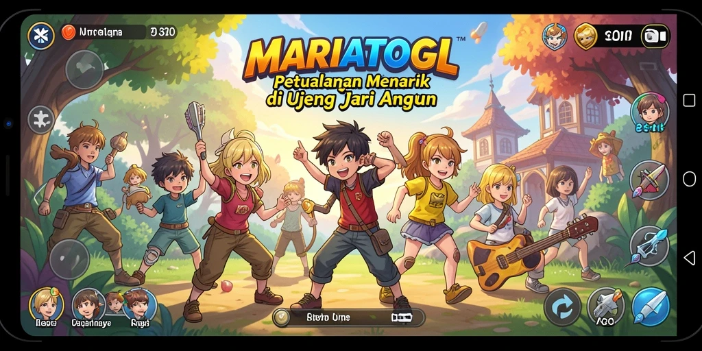 Tampilan gameplay yang menegangkan dengan karakter anime favorit.