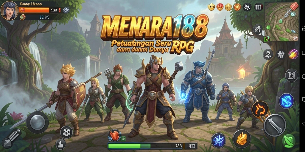 Tangkapan layar MENARA188 menampilkan gameplay seru dalam petualangan RPG.