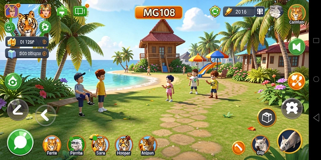 Tampilan gameplay MG108 yang menarik dan menyenangkan.