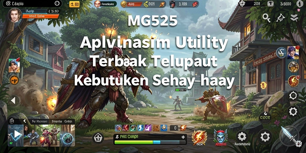 Screenshot utama MG525 menampilkan antarmuka aplikasi Utility yang user-friendly.