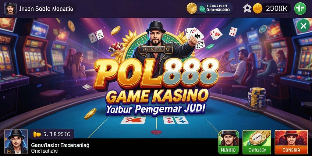 Tampilan permainan Kasino yang menegangkan di POL88.