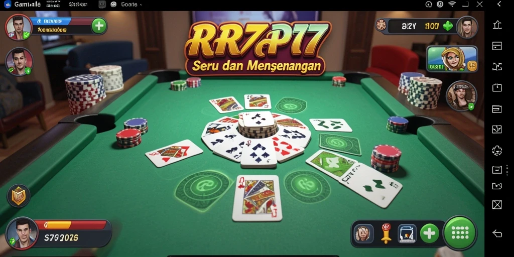 Tampilan gameplay seru di RR777, nikmati permainan Gaple.