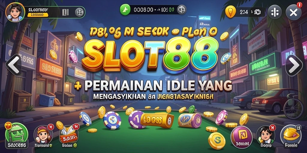 Tampilan gameplay <strong>SLOT88</strong> yang menarik dengan elemen Idle yang seru.