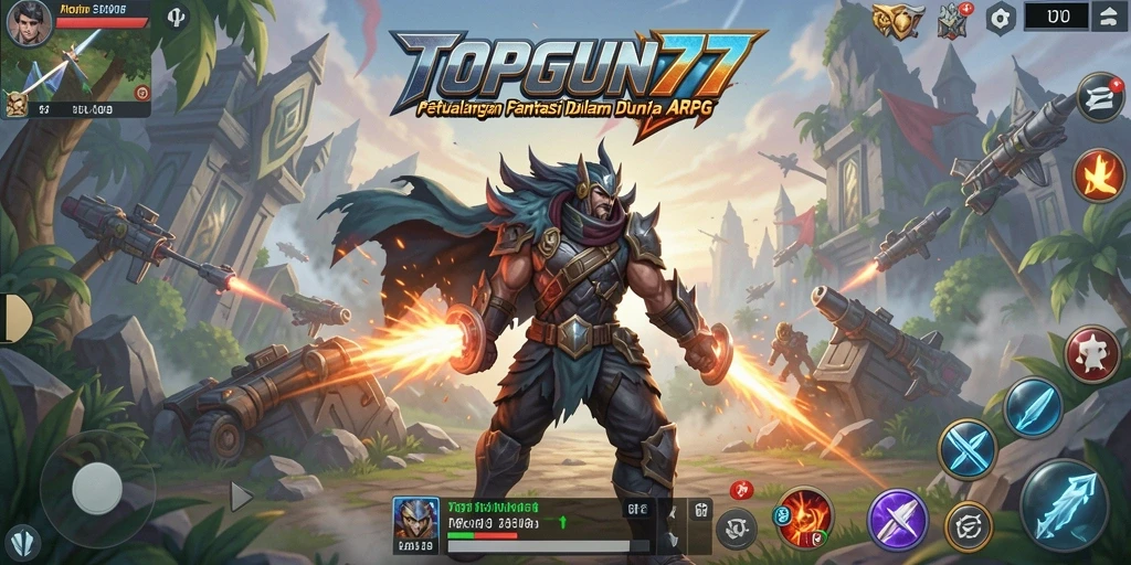 Gameplay mendebarkan di dunia fantasi TOPGUN77.